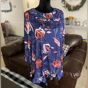 Nuggles Ruffle Floral Tunic